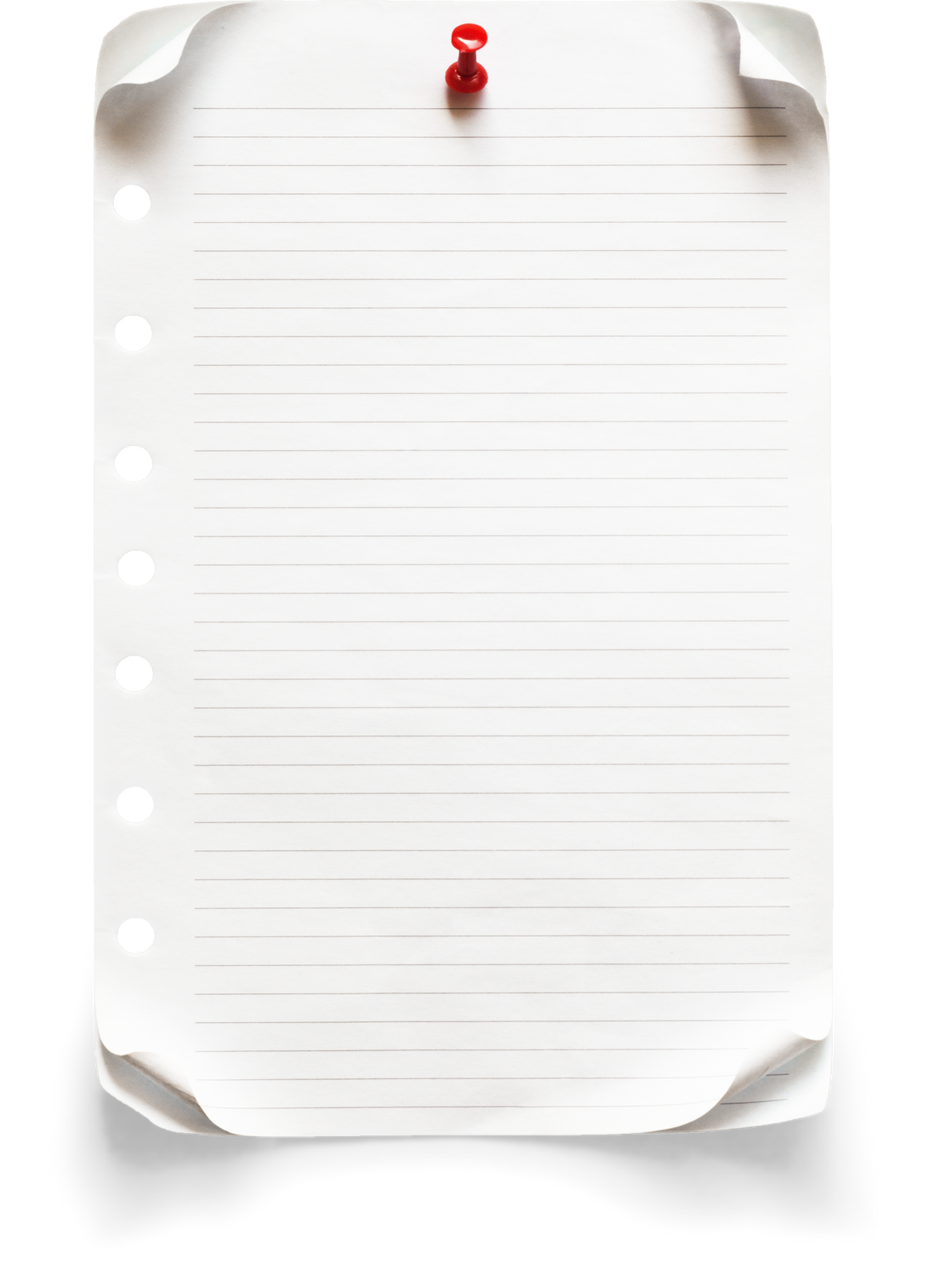 Blank Note with Pin 